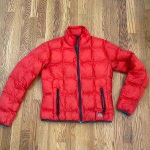 Eddie Bauer - Red Puffer Down Jacket . Size XXS/XS